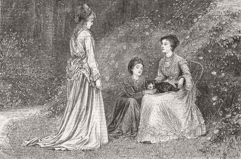 CRYSTAL PALACE. Cat show. Can we part with puss? 1871 old antique print